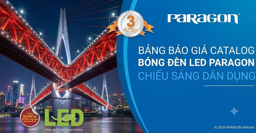 bang gia den led paragon