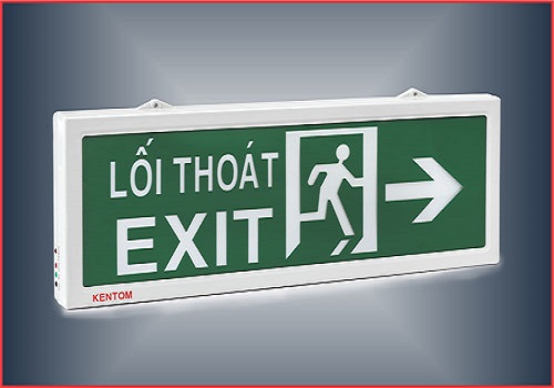 Đèn exit thoát hiểm thương hiệu nào tốt nhất hiện nay? 3 den exit kentom KT 630