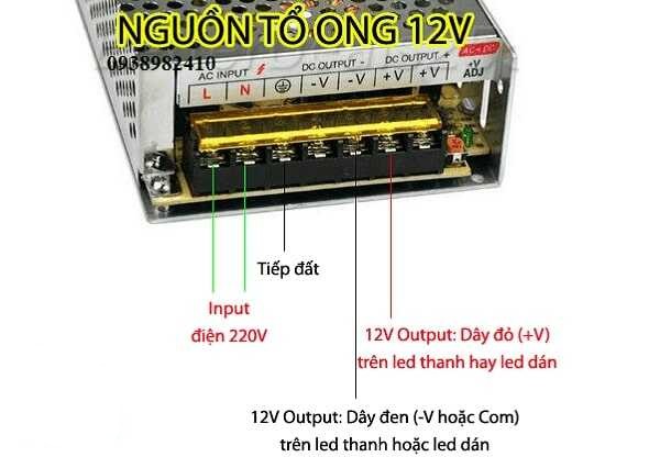 cach dau noi den led day 12v
