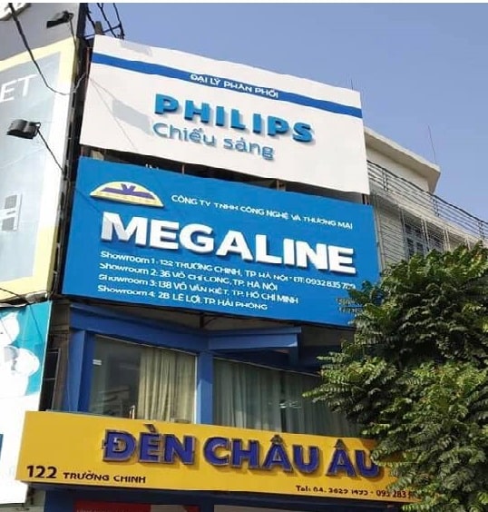 showroom den led paragon tai ha noi