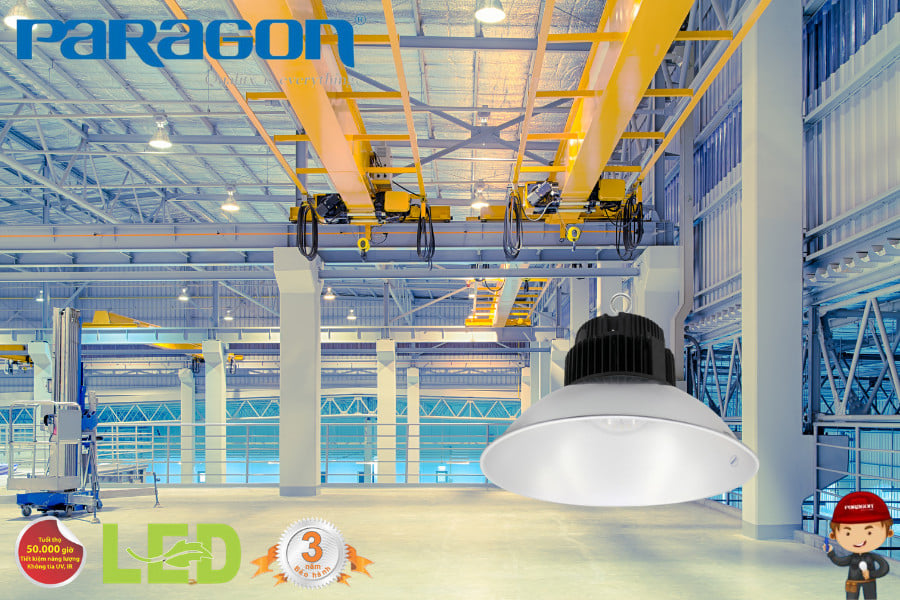 Ứng Dụng Đèn LED Paragon Trong Chiếu Sáng Nhà Xưởng Tiết Kiệm Điện Và An Toàn Lao Động 12 den nha xuong paragon