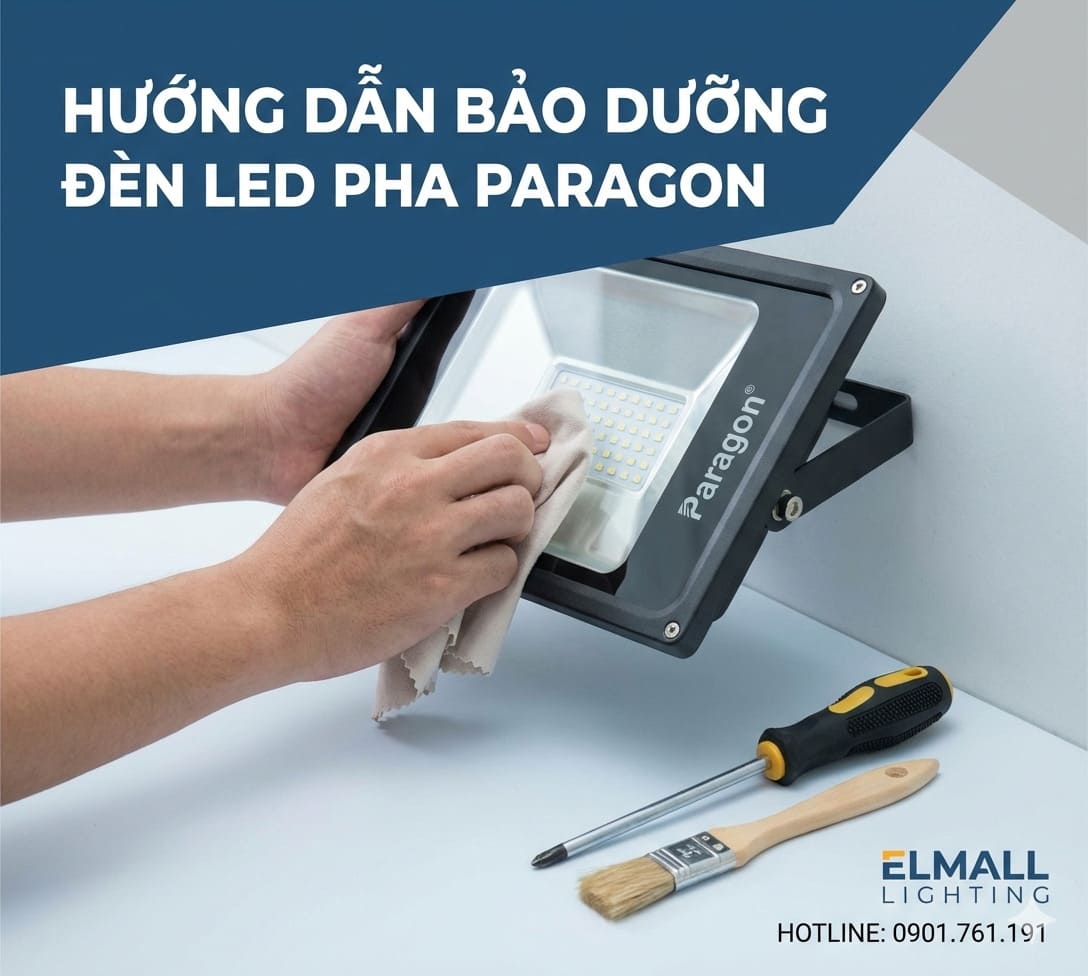 Ứng Dụng Đèn LED Pha Paragon Trong Chiếu Sáng Sân Vườn 9 bao duong den led paragon